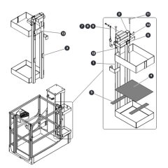 Tube Caddy for Skyjack SJ16 Access Platforms