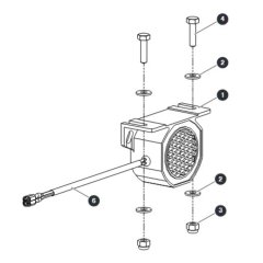 White Noise Alarm for Skyjack SJ16 Access Platforms