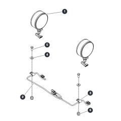 Dual Flashing Light Field Kit for Skyjack SJ16 E Vertical Mast