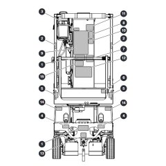 Front Labels for Skyjack SJ16 E Vertical Mast