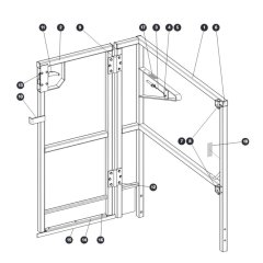 Full Gate Kit for Skyjack SJ16 E Vertical Mast
