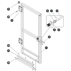 Full Gate for Skyjack SJ16 E Vertical Mast