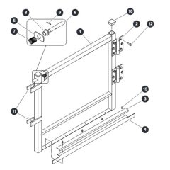 Half Gate for Skyjack SJ16 E Vertical Mast