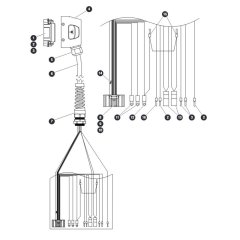 Platform Control Cable for Skyjack SJ16 E Vertical Mast