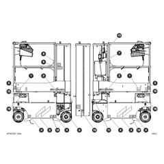 Side Labels for Skyjack SJ16 E Vertical Mast