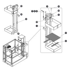 Tube Casy for Skyjack SJ16 E Vertical Mast