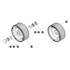 Wheels for Skyjack SJ16 E Vertical Mast