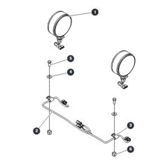 Dual Flashing Light Field Kit for Skyjack SJ20 E Vertical Mast
