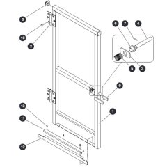 Full Gate for Skyjack SJ20 E Vertical Mast