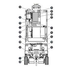 Labels - Front for Skyjack SJ20 E Vertical Mast
