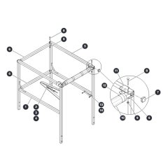 Railings - Half Gate for Skyjack SJ20 E Vertical Mast