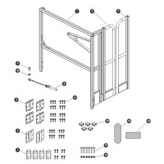 Saloon Gate Kit for Skyjack SJ20 E Vertical Mast