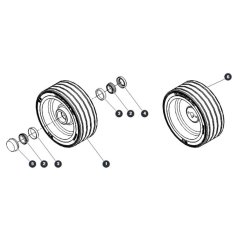 Wheels for Skyjack SJ20 E Vertical Mast