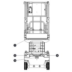Front Labels  for Skyjack SJ3013 Micro DC Scissor Lift