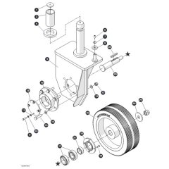 Steer Wheels for Skyjack SJ3013 Micro DC Scissor Lift