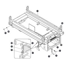 Base for Skyjack SJ3213 Micro DC Scissor Lift