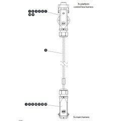 Platform to Base Control Cable for Skyjack SJ3213 Micro DC Scissor Lift