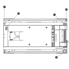 Base (Top View) Labels for Skyjack SJ3219 Micro DC Scissor Lift