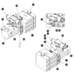 Motor Pump/Tank/Manifold for Skyjack SJ3219 Micro DC Scissor Lift