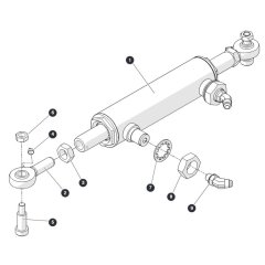 Steer Cylinder for Skyjack SJ3219 Micro DC Scissor Lift