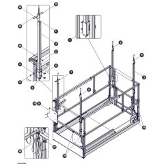 Anti-Overrising Posts (KC Only) for Skyjack SJ3220 DC Scissor Lift