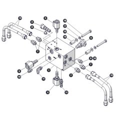 Drive Manifold for Skyjack SJ3220 DC Scissor Lift