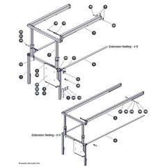 Extension Railing for Skyjack SJ3220 DC Scissor Lift