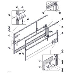 Main Railings for Skyjack SJ3220 DC Scissor Lift