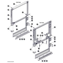 Rear Gates for Skyjack SJ3220 DC Scissor Lift
