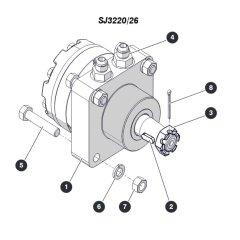 Wheel Motor (ANSI/CSA) for Skyjack SJ3220 DC Scissor Lift