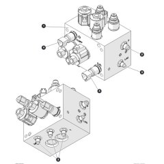 Axle Manifold Assembly for Skyjack SJ45 AJEplus Articulating Boom