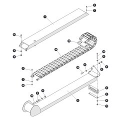 Cable Track Assembly for Skyjack SJ45 AJEplus Articulating Boom