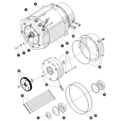Electric Motor Assembly for Skyjack SJ45 AJEplus Articulating Boom
