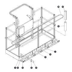 Glazier Tray Assembly for Skyjack SJ45 AJEplus Articulating Boom
