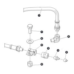 Grease Line Assembly for Skyjack SJ45 AJEplus Articulating Boom