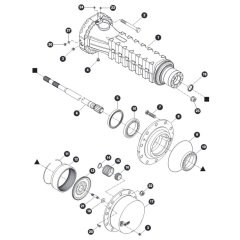 Hub Reduction - Rear Axle Assembly for Skyjack SJ45 AJEplus Articulating Boom
