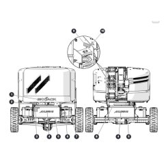 Labels - Front and Back  for Skyjack SJ45 AJEplus Articulating Boom