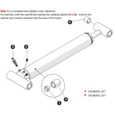 Lift Cylinder Assembly for Skyjack SJ45 AJEplus Articulating Boom