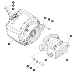 Pump and Motor Assembly for Skyjack SJ45 AJEplus Articulating Boom