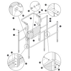 Railing Assembly for Skyjack SJ45 AJEplus Articulating Boom