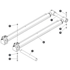 Riser Cylinder Mounting Assembly for Skyjack SJ45 AJEplus Articulating Boom