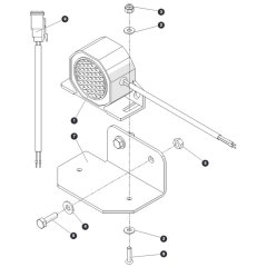 White Noise Alarm Assembly for Skyjack SJ45 AJEplus Articulating Boom