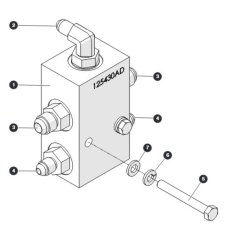 Axle Lock Manifold for Skyjack SJ45 AJHEplus Articulating Boom