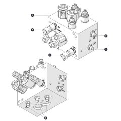 Axle Manifold for Skyjack SJ45 AJHEplus Articulating Boom
