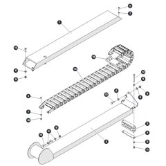 Cable Track for Skyjack SJ45 AJHEplus Articulating Boom