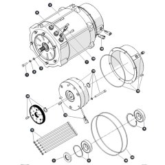 Electric Motor for Skyjack SJ45 AJHEplus Articulating Boom