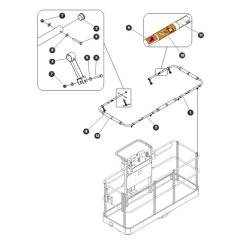 External Railing for Skyjack SJ45 AJHEplus Articulating Boom