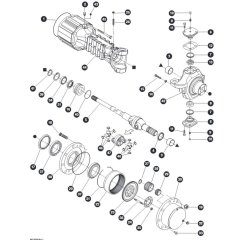 Hub Reduction - Front Axle for Skyjack SJ45 AJHEplus Articulating Boom
