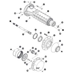 Hub Reduction - Rear Axle for Skyjack SJ45 AJHEplus Articulating Boom