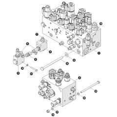 Manifold Hardware for Skyjack SJ45 AJHEplus Articulating Boom